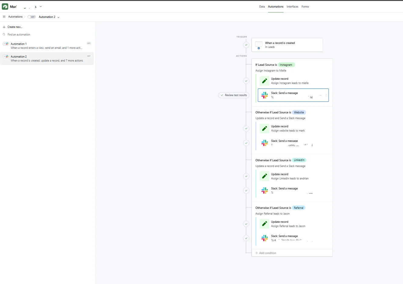 Airtable Workflow Automation