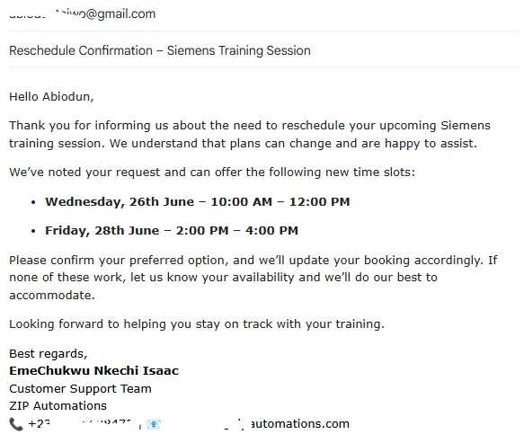 Customer Support Screenshot 3